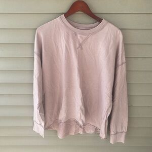 Aerie Oversized Soft Mauve Crewneck Sweatshirt